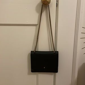 Madewell Black Leather Chain Bag